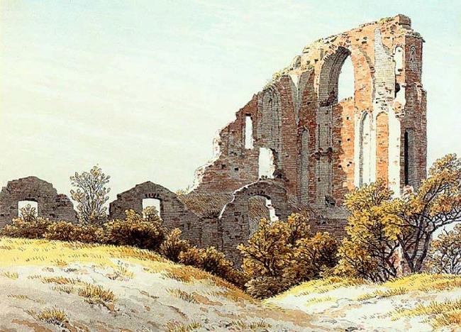 Caspar David Friedrich The Ruins of Eldena oil painting image